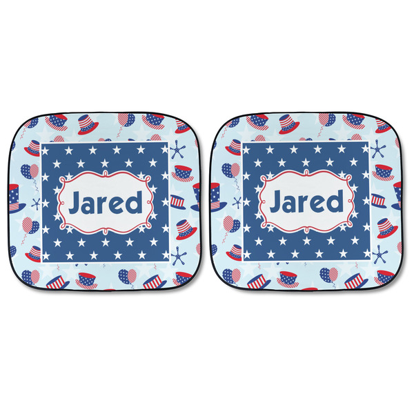 Patriotic Celebration Car Sun Shades - FRONT