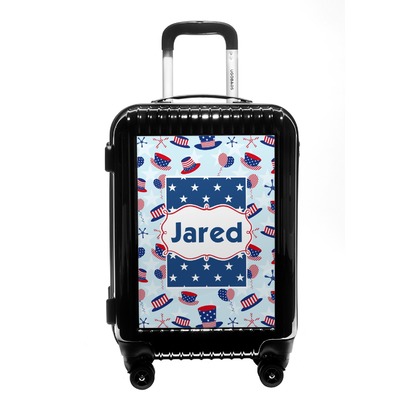 Patriotic Celebration Carry On Hard Shell Suitcase (Personalized)