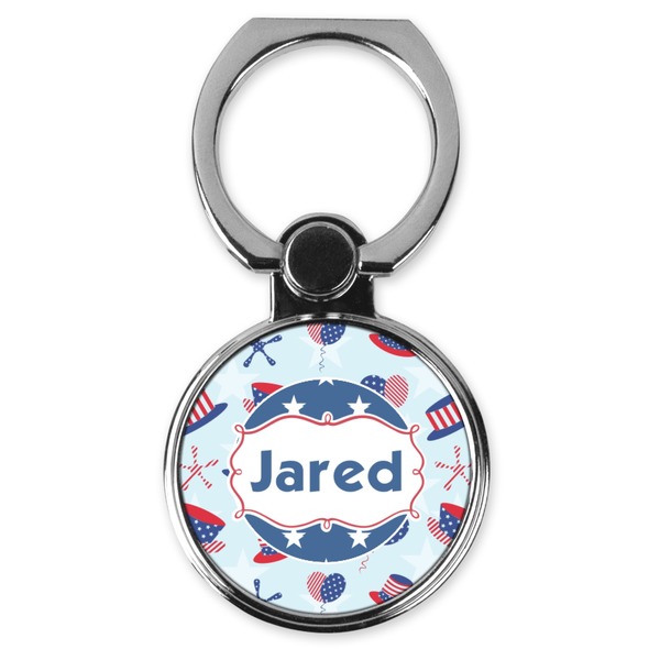 Custom Patriotic Celebration Cell Phone Ring Stand & Holder (Personalized)
