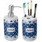 Patriotic Celebration Ceramic Bathroom Accessories Set (Personalized)