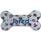 Patriotic Celebration Ceramic Dog Ornament - Front w/ Name or Text