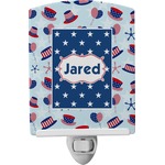 Patriotic Celebration Ceramic Night Light (Personalized)