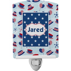 Patriotic Celebration Ceramic Night Light (Personalized)