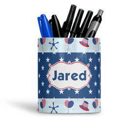 Patriotic Celebration Ceramic Pen Holder