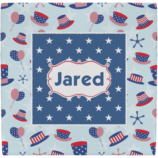 Custom Patriotic Celebration Ceramic Tile Hot Pad (Personalized)