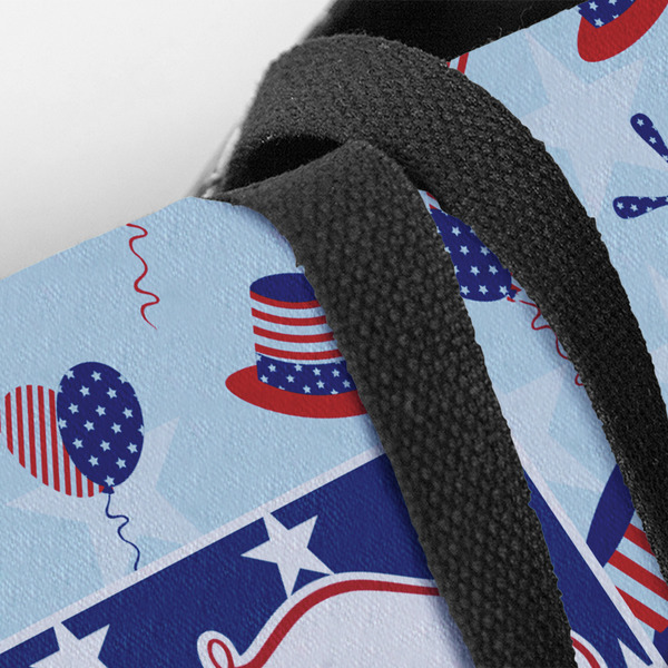Patriotic Celebration Closeup of Tote w/Black Handles