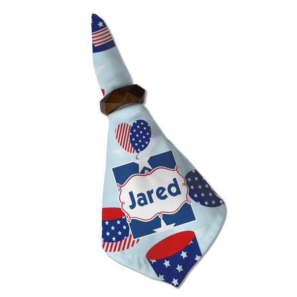 Patriotic Celebration Cloth Napkins - Personalized Dinner (Folded in Ring) (MAIN)