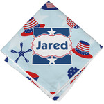 Patriotic Celebration Cloth Cocktail Napkin - Single w/ Name or Text