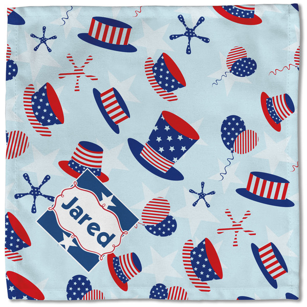 Patriotic Celebration Cloth Napkins - Personalized Lunch (Single Full Open)