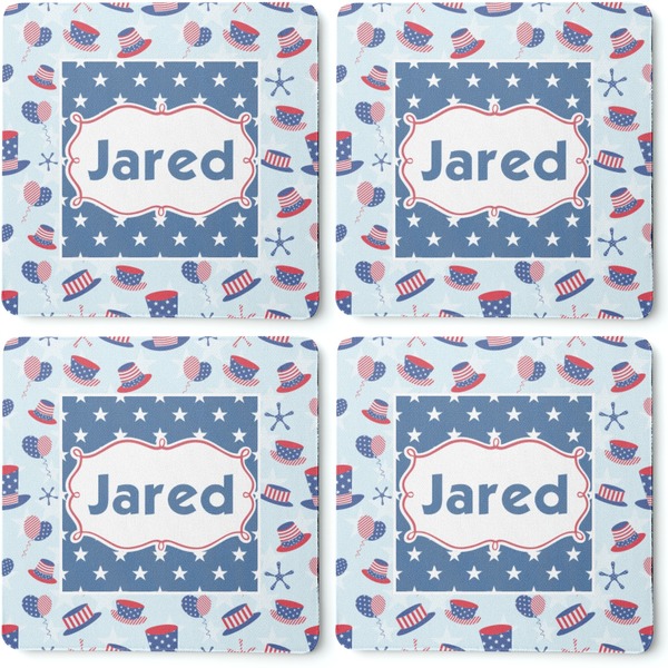 Patriotic Celebration Coaster Rubber Back - Apvl