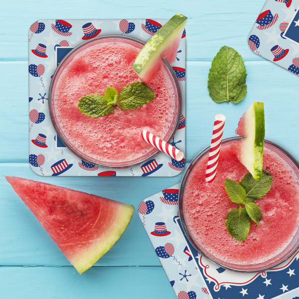 Patriotic Celebration Coaster Set - LIFESTYLE