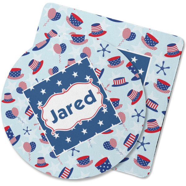 Custom Patriotic Celebration Rubber Backed Coaster (Personalized)