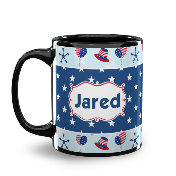 Patriotic Celebration Coffee Mug - 11 oz - Black