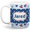 Patriotic Celebration 11 Oz Coffee Mug - White (Personalized)