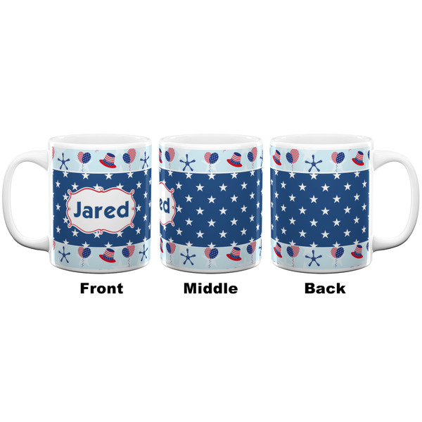 Patriotic Celebration Coffee Mug - 11 oz - White APPROVAL