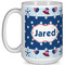Patriotic Celebration 15 Oz Coffee Mug - White (Personalized)