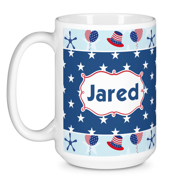 Patriotic Celebration Coffee Mug - 15 oz - White