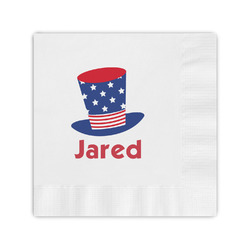 Patriotic Celebration Coined Cocktail Napkins (Personalized)