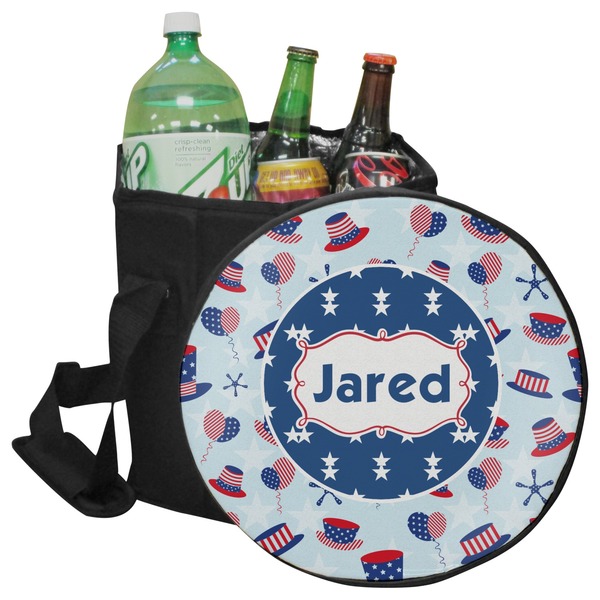 Custom Patriotic Celebration Collapsible Cooler & Seat (Personalized)