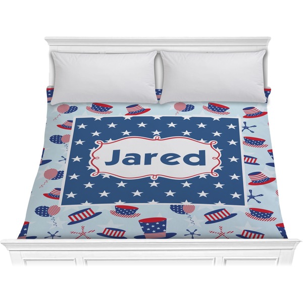 Custom Patriotic Celebration Comforter - King (Personalized)