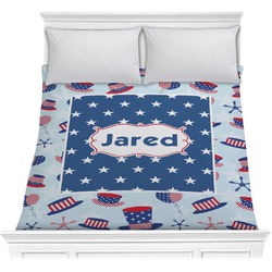 Patriotic Celebration Comforter - Full / Queen (Personalized)