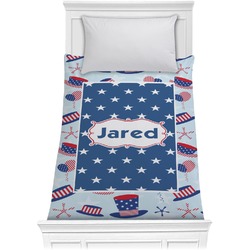 Patriotic Celebration Comforter - Twin (Personalized)