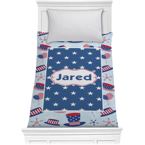 Custom Patriotic Celebration Comforter - Twin (Personalized)
