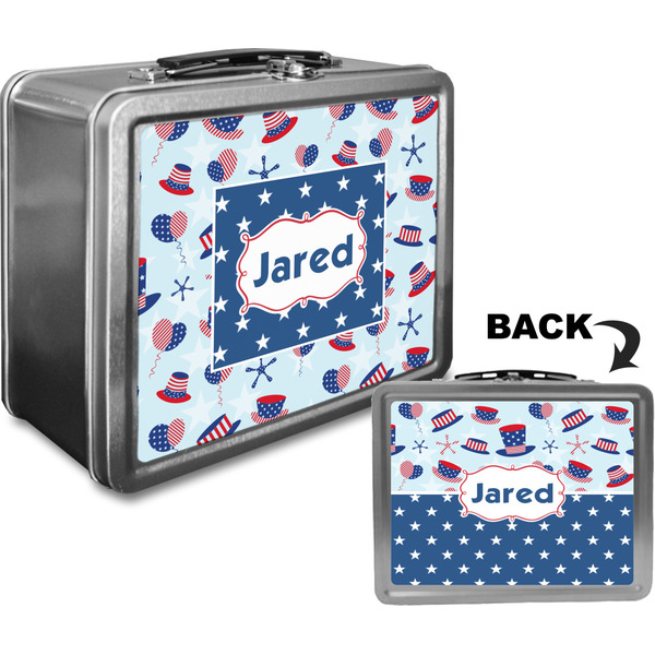 Patriotic Celebration Custom Lunch Box / Tin Approval