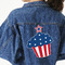Patriotic Celebration Twill Iron On Patch - Custom Shape - 3XL