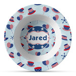Patriotic Celebration Plastic Bowl - Microwave Safe - Composite Polymer (Personalized)