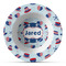 Patriotic Celebration Plastic Bowl - Microwave Safe - Composite Polymer (Personalized)