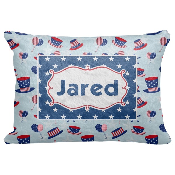 Custom Patriotic Celebration Decorative Baby Pillowcase - 16"x12" (Personalized)