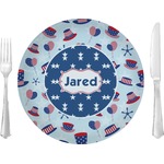 Patriotic Celebration Glass Lunch / Dinner Plate 10" (Personalized)