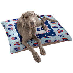 Patriotic Celebration Dog Bed - Large w/ Name or Text