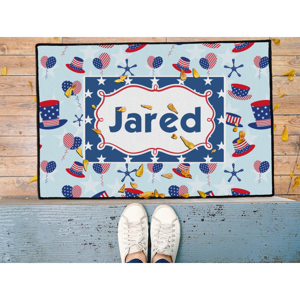 Patriotic Celebration Door Mat - LIFESTYLE (Med)
