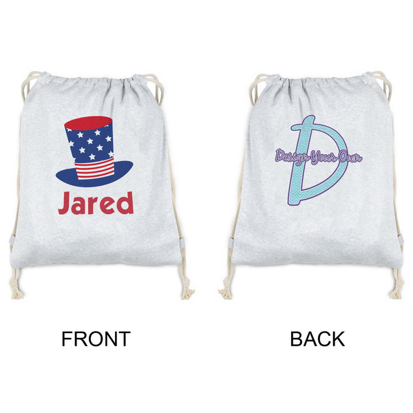 Patriotic Celebration Drawstring Backpacks - Sweatshirt Fleece - Double Sided - APPROVAL
