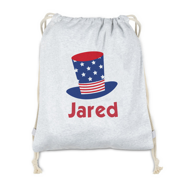Custom Patriotic Celebration Drawstring Backpack - Sweatshirt Fleece - Double Sided (Personalized)