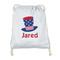 Patriotic Celebration Drawstring Backpack - Sweatshirt Fleece - Double Sided (Personalized)