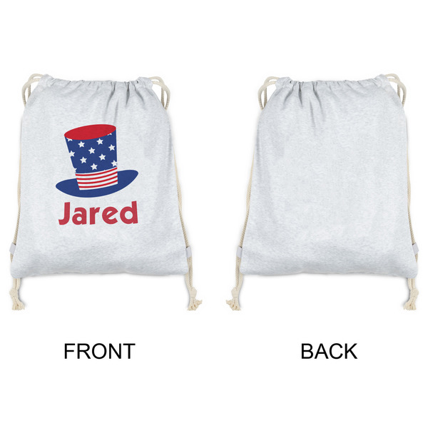 Patriotic Celebration Drawstring Backpacks - Sweatshirt Fleece - Single Sided - APPROVAL
