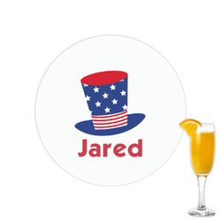 Patriotic Celebration Printed Drink Topper - 2.15" (Personalized)