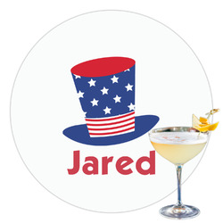 Patriotic Celebration Printed Drink Topper - 3.5" (Personalized)