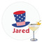 Patriotic Celebration Printed Drink Topper - 3.5" (Personalized)