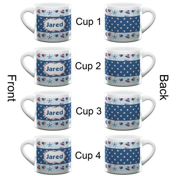 Patriotic Celebration Espresso Cup - 6oz (Double Shot Set of 4) APPROVAL