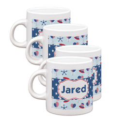 Patriotic Celebration Single Shot Espresso Cups - Set of 4 (Personalized)