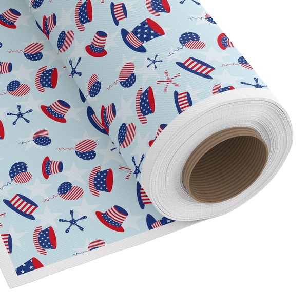 Custom Patriotic Celebration Fabric by the Yard - Spun Polyester Poplin