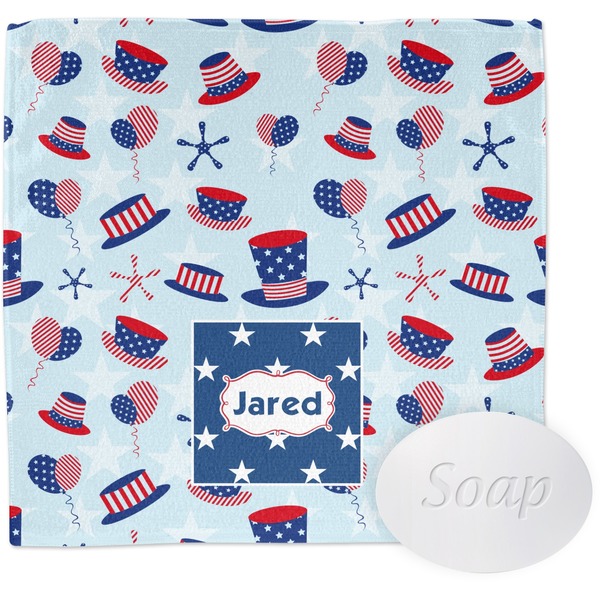 Custom Patriotic Celebration Washcloth (Personalized)