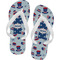 Patriotic Celebration Flip Flops - Large (Personalized)