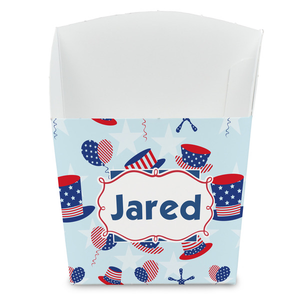 Custom Patriotic Celebration French Fry Favor Boxes (Personalized)