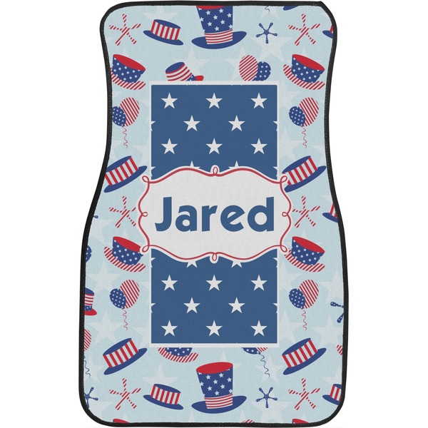 Patriotic Celebration Front Seat Car Mat