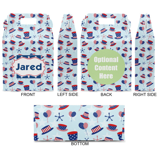 Patriotic Celebration Gable Favor Box - Approval